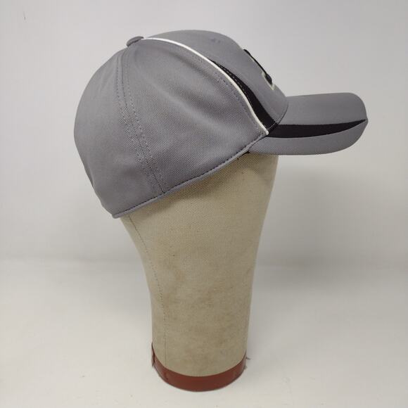 Captivating Purdue Boilermakers Hat Gray Black Stripes Embroidered Logo Train - Picture 7 of 13